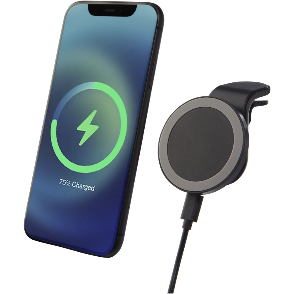 Logo trade promotional giveaways image of: Magclick 10W wireless magnetic car charger