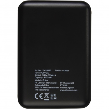 Logotrade promotional merchandise image of: Gleam 5000 mAh ultra slim light-up power bank