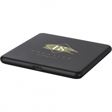 Logo trade corporate gifts image of: Loop 10W recycled plastic wireless charging pad