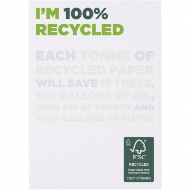 Logo trade promotional items image of: Desk-Mate® A7 recycled notepad
