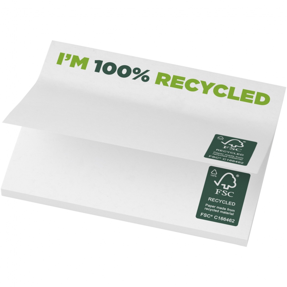 Logo trade advertising products image of: Sticky-Mate® recycled sticky notes 100x75 mm