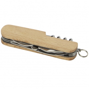 Logo trade business gifts image of: Richard 7-function wooden pocket knife