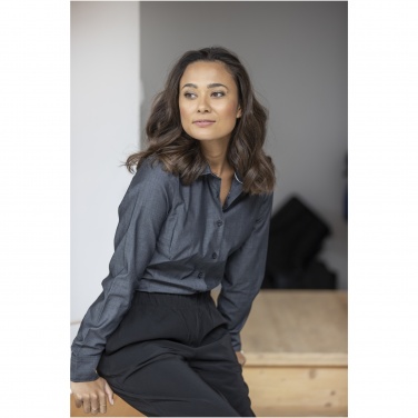 Logo trade promotional product photo of: Cuprite long sleeve women's organic shirt