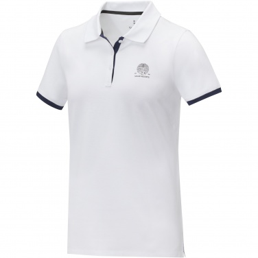 Logo trade business gift photo of: Morgan short sleeve women's duotone polo
