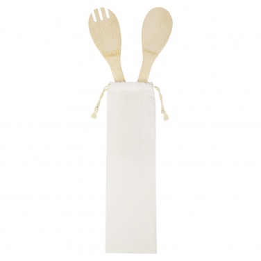 Logotrade business gift image of: Endiv bamboo salad spoon and fork