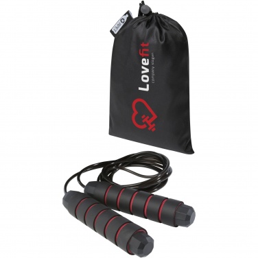 Logo trade promotional gifts image of: Austin soft skipping rope in recycled PET pouch