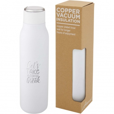 Logo trade promotional giveaways picture of: Marka 600 ml copper vacuum insulated bottle with metal loop
