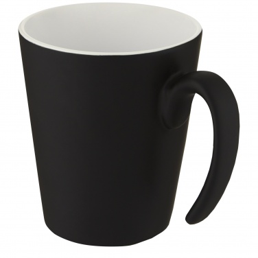 Logo trade promotional merchandise image of: Oli 360 ml ceramic mug with handle