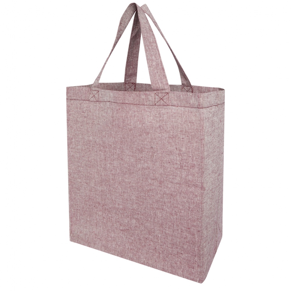 Logo trade advertising products picture of: Pheebs 150 g/m² recycled gusset tote bag 13L