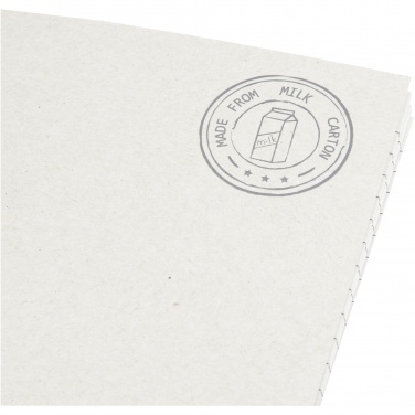 Logo trade promotional merchandise picture of: Dairy Dream A5 size reference recycled milk cartons cahier notebook