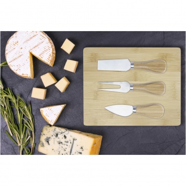 Logotrade corporate gifts photo of: Ement bamboo cheese board and tools