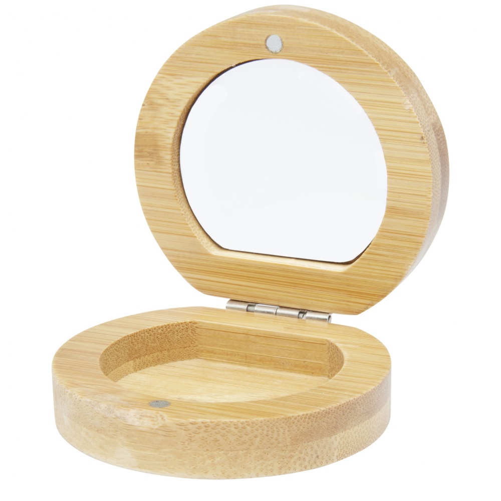 Logotrade corporate gift image of: Afrodit bamboo pocket mirror