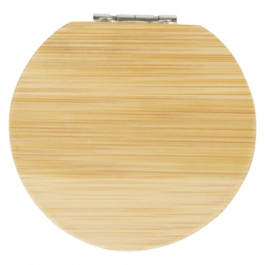 Logo trade business gift photo of: Afrodit bamboo pocket mirror
