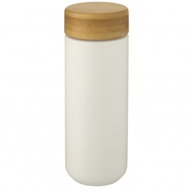 Logo trade advertising product photo of: Lumi 300 ml ceramic tumbler with bamboo lid
