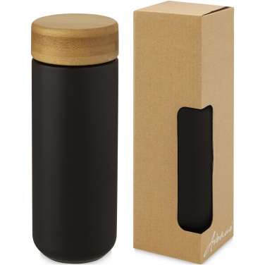 Logo trade advertising product photo of: Lumi 300 ml ceramic tumbler with bamboo lid