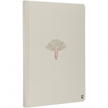 Logo trade promotional products image of: Karst® A5 stone paper hardcover notebook - lined
