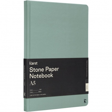 Logotrade promotional merchandise picture of: Karst® A5 stone paper hardcover notebook - lined