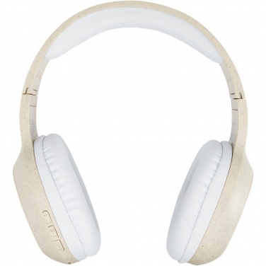 Logotrade promotional giveaway image of: Riff wheat straw Bluetooth® headphones with microphone