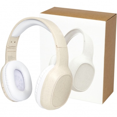 Logo trade promotional items picture of: Riff wheat straw Bluetooth® headphones with microphone