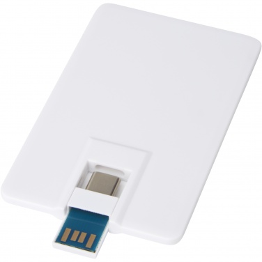 Logotrade promotional giveaway picture of: Duo slim 32GB USB drive with Type-C and USB-A 3.0