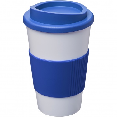 Logo trade promotional items image of: Americano® 350 ml insulated tumbler with grip
