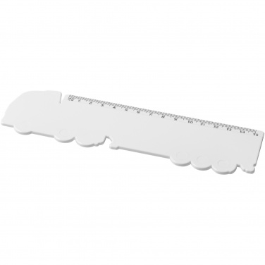 Logotrade promotional products photo of: Tait 15 cm lorry-shaped recycled plastic ruler