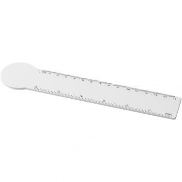 Logo trade promotional products image of: Tait 15 cm circle-shaped recycled plastic ruler 