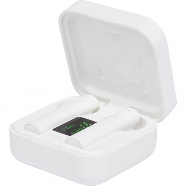 Logo trade promotional product photo of: Tayo solar charging TWS earbuds 
