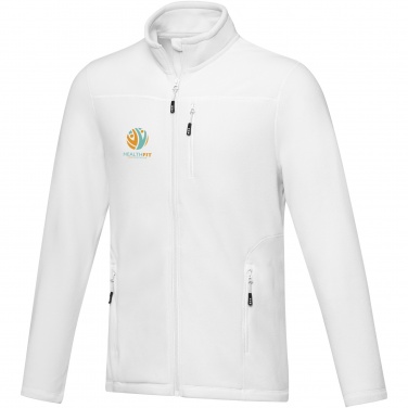 Logo trade promotional merchandise image of: Amber men's GRS recycled full zip fleece jacket
