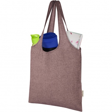 Logo trade promotional item photo of: Pheebs 150 g/m² recycled cotton trendy tote bag 7L