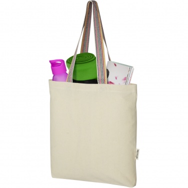 Logotrade promotional merchandise image of: Rainbow 180 g/m² recycled cotton tote bag 5L