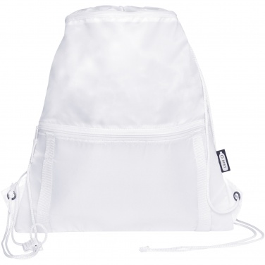 Logo trade business gifts image of: Adventure recycled insulated drawstring bag 9L