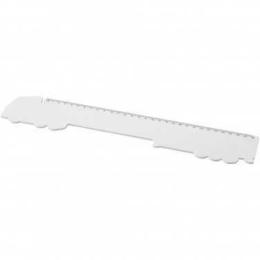 Logo trade business gift photo of: Tait 30cm lorry-shaped recycled plastic ruler