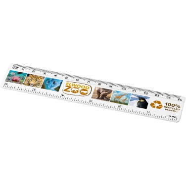 Logotrade corporate gift picture of: Refari 15 cm recycled plastic ruler