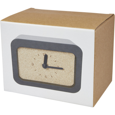 Logotrade corporate gift image of: Momento wireless limestone charging desk clock