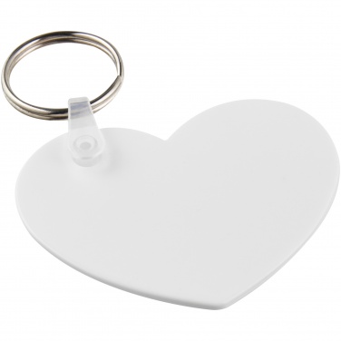 Logotrade promotional gift picture of: Tait heart-shaped recycled keychain