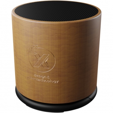 Logo trade promotional merchandise picture of: SCX.design S27 3W wooden ring speaker