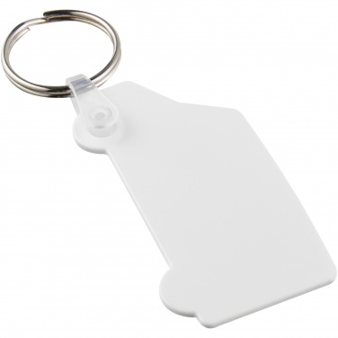 Logo trade corporate gifts image of: Tait van-shaped recycled keychain