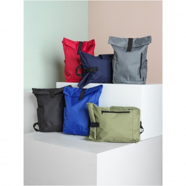 Logo trade promotional item photo of: Byron 15.6" GRS RPET roll-top backpack 18L
