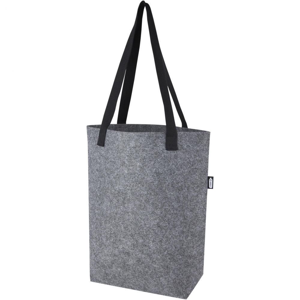 Logotrade business gift image of: Felta GRS recycled felt tote bag with wide bottom 12L