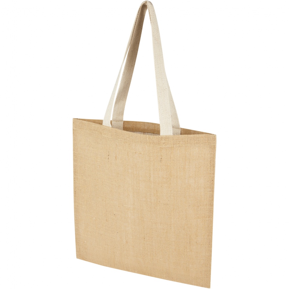 Logo trade promotional giveaway photo of: Juta 300 g/m² jute tote bag 7L