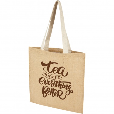 Logo trade business gift photo of: Juta 300 g/m² jute tote bag 7L