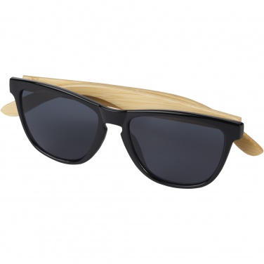 Logo trade promotional giveaways image of: Sun Ray ocean bound plastic and bamboo sunglasses