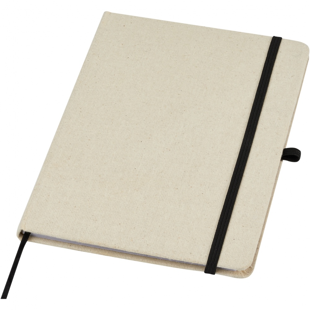 Logo trade promotional merchandise photo of: Tutico organic cotton hardcover notebook