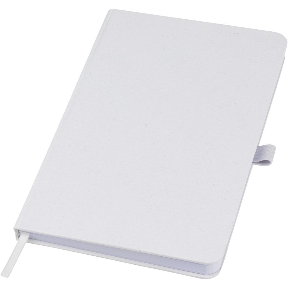 Logo trade promotional item photo of: Fabianna crush paper hard cover notebook