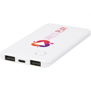 Logotrade promotional items photo of: Slender 4000 mAh slim dual power bank