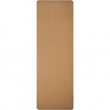 Logo trade business gifts image of: Trikona cork yoga mat