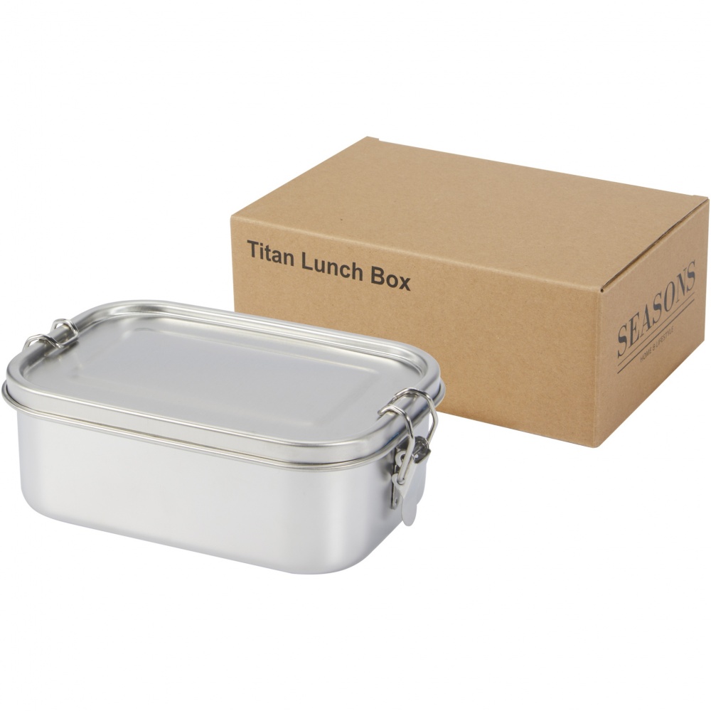 Logotrade promotional gift picture of: Titan recycled stainless steel lunch box
