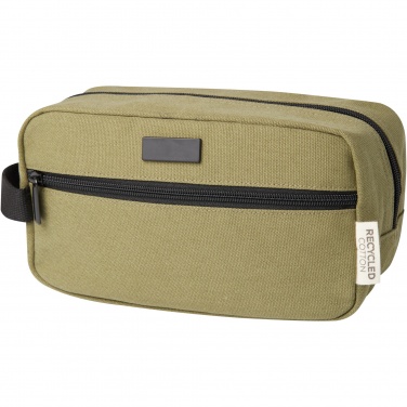 Logo trade corporate gift photo of: Joey GRS recycled canvas travel accessory pouch bag 3.5L