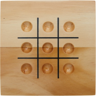 Logo trade promotional giveaway photo of: Strobus wooden tic-tac-toe game